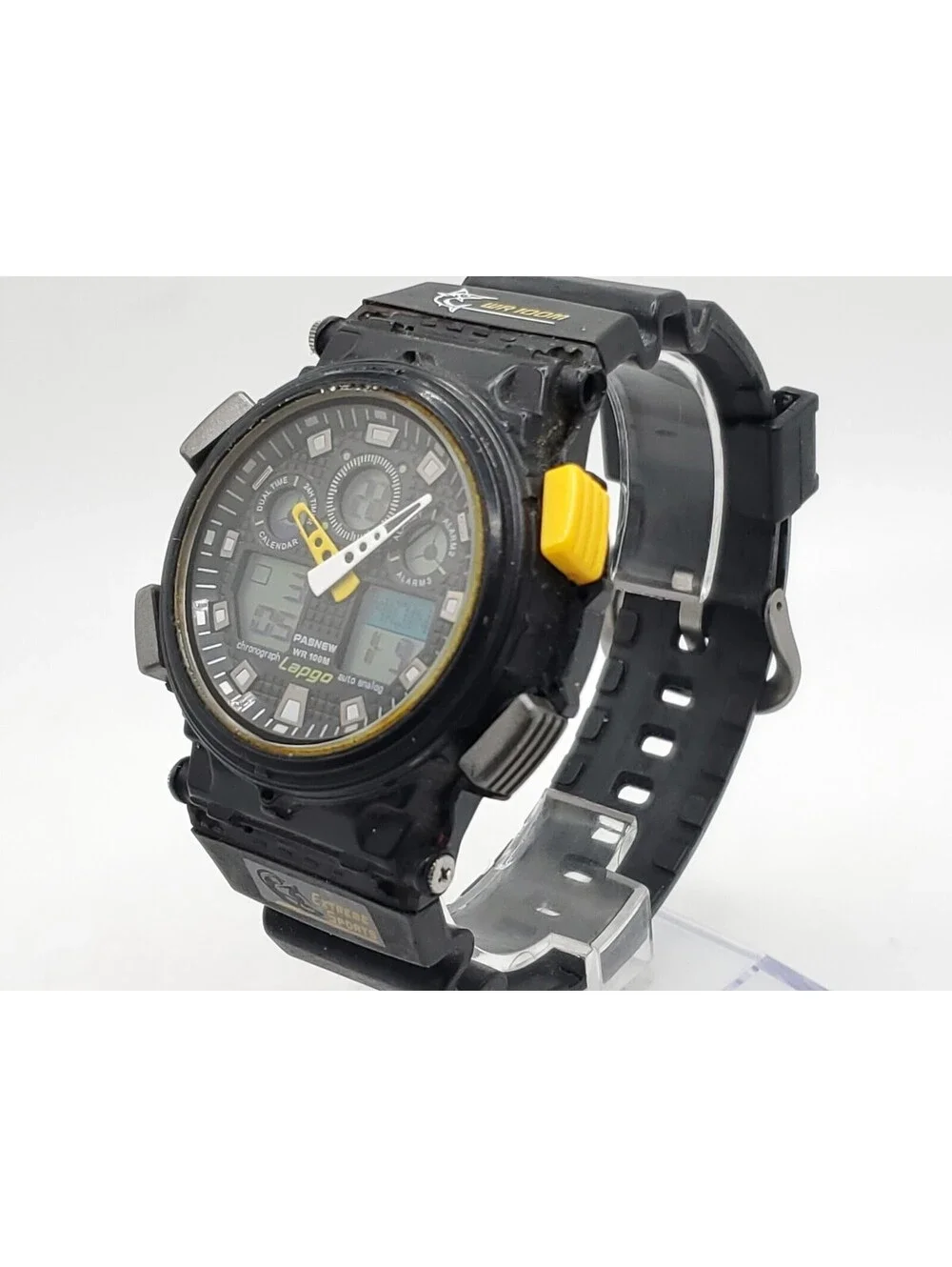 Lapgo PLG-1002AD Watch Mens New Battery Analog Digital 48mm Please Read